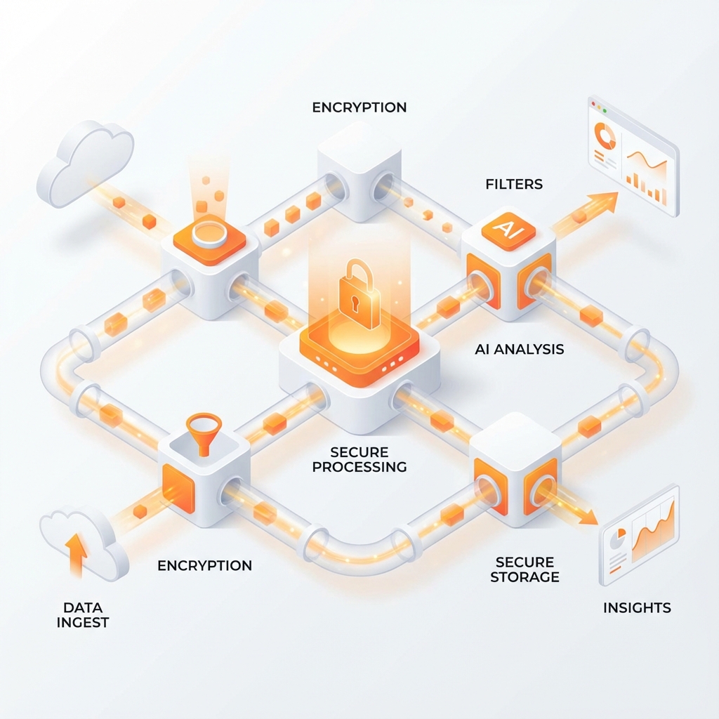 Diagram of the intelligent waterfall extraction pipeline